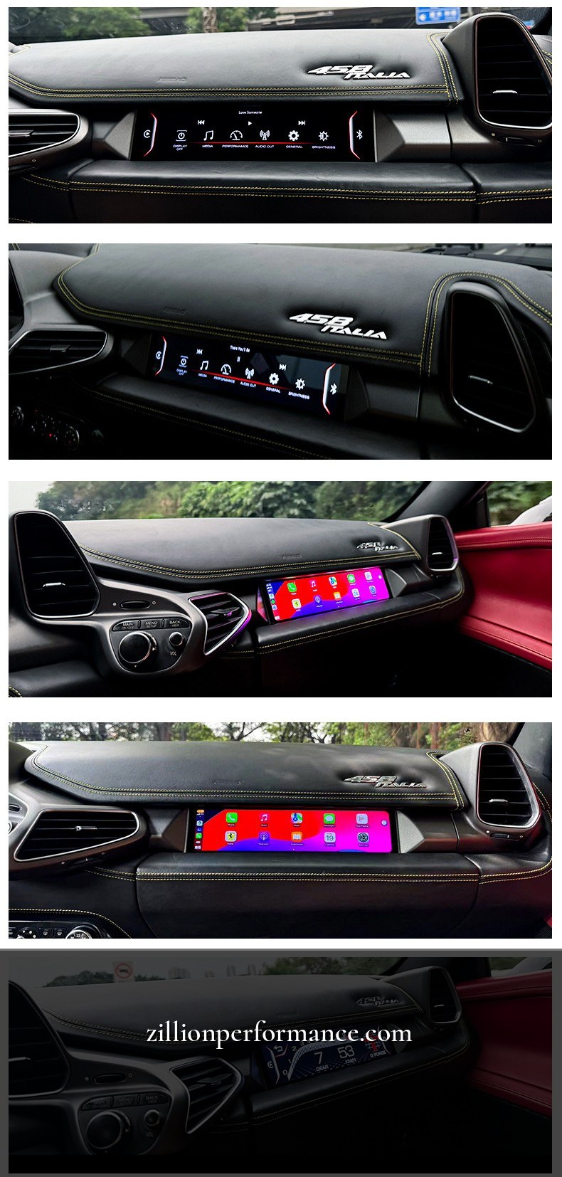 法拉利 458 乘客位 儀表顯示 - Ferrari 458 Italia 車廂電子系統 圖片 3