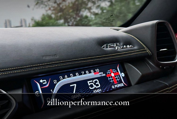 法拉利 458 乘客位 儀表顯示 - Ferrari 458 Italia 車廂電子系統